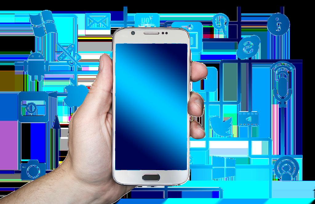 Network service illustration with computers and connectivity lines